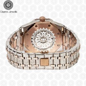 Charm Jewells – boîtier de montre de luxe en acier inoxydable, 40mm, mouvement mécanique analogique, date automatique, résistant à l'eau 10 bars, mode homme - Product Image 2