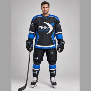 Uniforme de hockey sur glace au design très populaire, meilleure qualité, nouvelle arrivée, respirant, unisexe, imprimé par transfert thermique, faible MOQ - Product Image 1