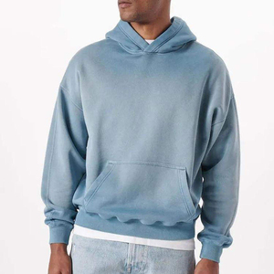 Sudadera con Capucha para Hombre, Corte Cómodo, Estilo Profesional, Lavado Ácido, Efecto Desgastado, Construcción Duradera, Acabado Elegante - Product Image 1