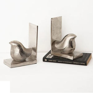 Serre-livres unique en forme d'oiseau, décoration pour la maison et le bureau, organisateur de bureau en métal, étagère à livres, cadeau pour les amateurs de livres - Product Image 1