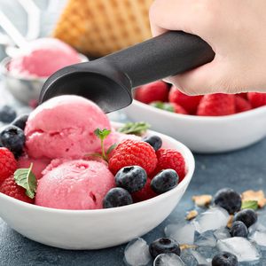 Venta al por mayor de utensilios de cocina de aluminio ligero, paquete de cucharas flexibles reutilizables para galletas y helado, ecológicas para alimentos congelados - Product Image 5