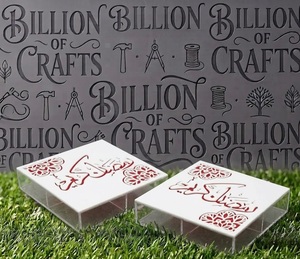 <b>Acrylic</b> Ramadan Kareem Candy Treat Box Personalized Eid Mubarak Gift <b>Storage</b> <b>Container</b> Square Party Favor Box - Product Image 3