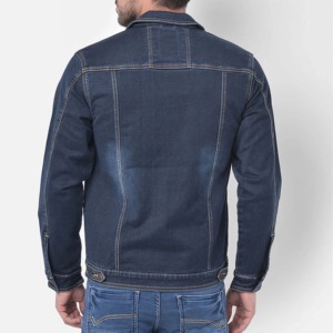 Men's <b>Denim</b> Jacket Turn-down Collar Casual Autumn Wear Single Breasted Button Closure Regular Fit Washed Cotton <b>Material</b> - Product Image 2
