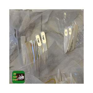 Abrecartas de Lujo de Nácar, Cortador de Sobres Hecho a Mano con Mango de Concha Ecológico, Modelo 99 Gold Data Luna, Regalo de Negocios, Hogar - Product Image 1