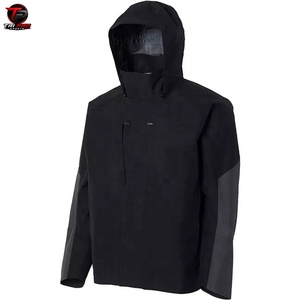 <b>Men's</b> Winter Waterproof Breathable Windbreaker Hoodie Ski Jacket Zipper Hard Shell <b>Rain</b> <b>Coat</b> for Snowboarding Travel OEM Service - Product Image 3