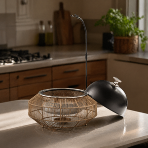 Iron Mesh Wire Food Warmer Casserole Stainless Steel Hotpot <b>Serving</b> <b>Dish</b> Buffet Server | Handcrafted Kitchen Cookware <b>Set</b> - Product Image 5