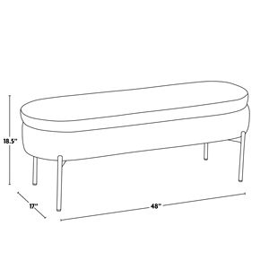 Panca contemporanea/Glam in metallo cromato e mobili camera da letto in ecopelle nera - Product Image 6