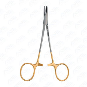 Portaagujas Tc Derf con mordazas dentadas de acero inoxidable, instrumentos de cirugía plástica, instrumentos médicos quirúrgicos de acero inoxidable - Product Image 2