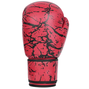Gants de boxe professionnels en cuir de vachette véritable, couleur blanche, pour entraînement et combat, à lacets, avec logo personnalisé - Product Image 3