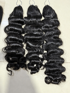 Extensions de cheveux humains AZURA HAIR du Vietnam, cheveux Remy, double trame, double densité, couleur blond cendré, pour tissage - Product Image 4