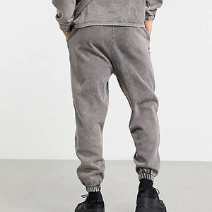 กางเกงขายาวผู้ชายทรงลำลอง ระบายอากาศได้ดี มีเชือกผูกเอว ป้องกันรอยยับ ล้างสีแบบแอซิด ดีไซน์ใหม่ทันสมัย สีพื้นเรียบง่าย สวมใส่สบาย - Product Image 2