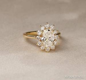 Anillo de Diamante Cultivado en Laboratorio de 1 Quilate, Oro Amarillo Sólido de 14k, Joyería Clásica de Compromiso para Mujer, Claridad VVS VS, Corte Brillante, Venta al Por Mayor - Product Image 2