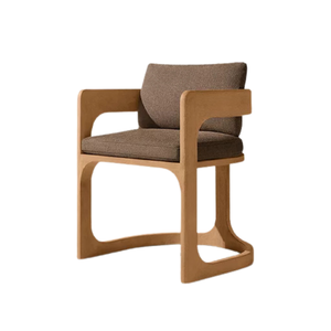 Fauteuil de jardin moderne d'extérieur rembourré avec structure en bois pour patio et villa - Product Image 4