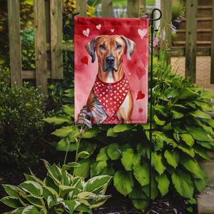 Multicolor Rhodesian Ridgeback Valentine's <b>Day</b> <b>Garden</b> Flag Artistic Mailbox Decorative Yard Banner for Patio & Flower <b>Beds</b> - Product Image 2