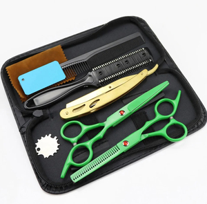 Hair Cutting Stainless Steel Sharp Blade Barber Thinning Scissors Kit Hair Styling Professional Salon Tools Barber Scissors Sets - Product Image 5