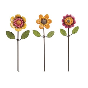 Los Mejores Estacas Decorativas de Metal para Jardín con Flores de Margarita que Brillan en la Oscuridad, Resistentes al Agua y Ecológicas, Ideales para Exteriores - Product Image 3