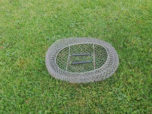 Vintage Metal Wire Basket – <b>Collapsible</b> Picnic Shopping Bag - Product Image 2