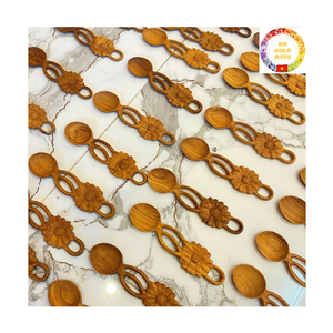 Cuchara de madera |   Cuchara de Bambú para Postre |   Mini Cuchara Pequeña |   Vajilla de Cocina |   Suministro al por Mayor - Product Image 1