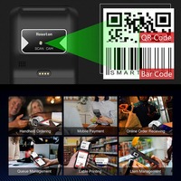 Imprimante de reçus et d'étiquettes Android portable de 5,5 pouces, terminal de point de vente mobile Android 4G, système de point de vente tout-en-un avec lecteur de codes-barres Z92