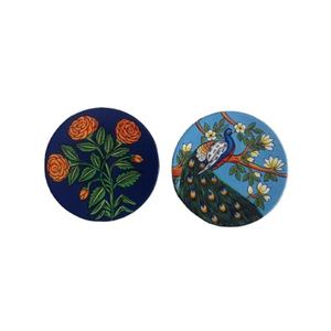 Autocollant mural traditionnel Art Déco du Rajasthan pour les occasions de Diwali, mariage, anniversaire, Pâques - Product Image 1