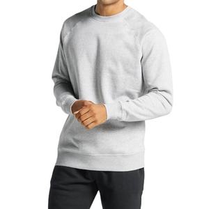 Meilleures ventes Sweatshirts pour hommes lourds hiver de haute qualité col rond Vintage décontracté solide Jersey poche avant à capuche - Product Image 2