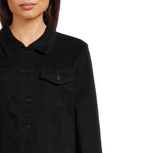 Chaqueta Vaquera Clásica para Mujer con Cierre de Botones, Prenda Exterior Informal a la Moda - Product Image 3