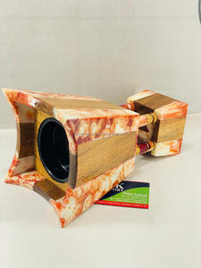 เตาเผาเครื่องหอมบาคูร์ทำจากไม้เรซินคุณภาพสูง งานแฮนด์เมด ดีไซน์ธรรมชาติ สำหรับการสวดมนต์แบบดั้งเดิม โยคะ สปา และการใช้งานในชีวิตประจำวันเพื่อความสงบสุข - Product Image 4