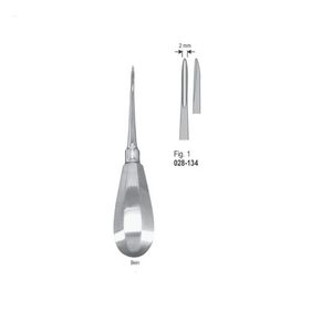 เครื่องมือถอนรากฟันแบบผ่าตัด รุ่น Bein Fig.1 |   เครื่องมือถอนฟันสแตนเลส |   ได้รับการรับรองมาตรฐาน CE - Product Image 1