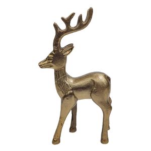 En gros En Vrac Blanc Or Texture De Luxe Sculpture Rennes De Noël Décoration Ornement À La Main Sur Mesure - Product Image 2