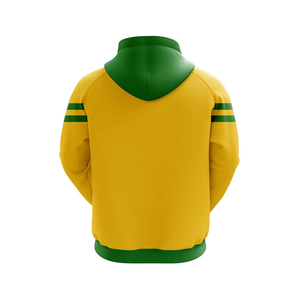 เสื้อสเวตเชิ้ตมีฮู้ดสีเหลืองเขียวสำหรับผู้ชาย พิมพ์ลายโลโก้สโมสร ทรงปกติ ลำลอง แขนยาว ถักทอ สไตล์ฤดูใบไม้ร่วง - Product Image 6