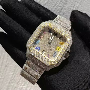 Montre en quartz Moissanite Metro Drift Simple pour homme, avec un design robuste et un confort optimal au quotidien - Product Image 2
