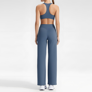 ชุดโยคะผู้หญิงทรงไอ เซ็กซี่ แฟชั่นใหม่ โพลีเอสเตอร์ ยืดหยุ่น สีพื้น ชุดออกกำลังกาย ชุดโยคะสำหรับผู้หญิง ราคาขายส่ง - Product Image 3