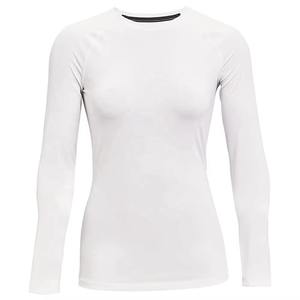 T-shirt de sport respirant en poly-spandex pour femme, coupe ajustée, idéal pour la course, design personnalisé, compression, séchage rapide, fabrication usine - Product Image 1