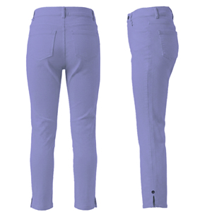 Pantalon classique taille mi-haute pour femme, coupe décontractée et habillée, printemps-été, longueur complète, teint en pièce, lavable, respirant, 6,93 oz - Product Image 2