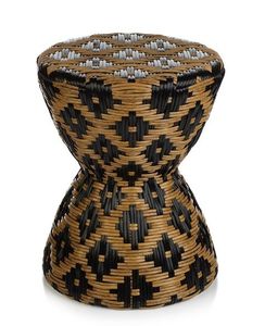 Vintage Style Decorative Rattan Seating <b>Stool</b> Handmade Wicker Ottoman <b>for</b> Living Room Bedroom and Patio Furniture - Product Image 4
