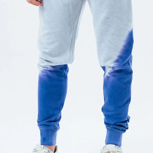 Mens Blue <b>White</b> Solid Winter Casual Hooded Sweatshirt and Jogger Pants <b>Tracksuit</b> Set - Product Image 2