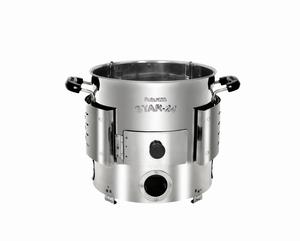 High Efficiency & Super Design Freestanding Modern Stainless-Steel Model (STAR 24) Wood Burning <b>Stove</b> for Kitchen & Outdoor Use - Product Image 2