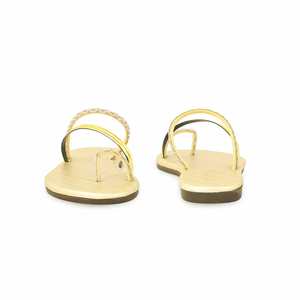 Chaussures plates dorées décontractées CL1968 confortables pour tous les jours - Product Image 2