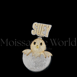 High On Demand 925 <b>Silver</b> Moissanite Diamond <b>Pendant</b> Iced Out Hip Hop Jewelry Charm Necklace <b>for</b> <b>Men</b> Women Bling Gift Sale - Product Image 1
