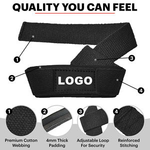 Sangles de levage de poignet personnalisées pour la musculation, la gym et l'entraînement intensif – Soutien robuste pour le fitness et le bodybuilding - Product Image 3
