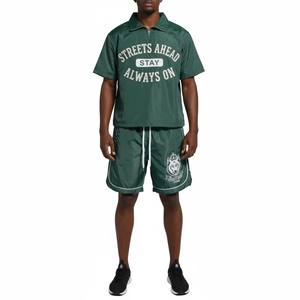 Customized <b>Tracksuit</b> Set with Printed Logo, Breathable and Lightweight, for Women and Men, Plus Size, 2-Piece Spring Set - Product Image 2