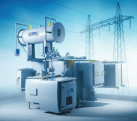 Transformador de distribución trifásico de 50 Hz, 400 kVA, capacidad de tensión sin carga, con cambiador de derivación.