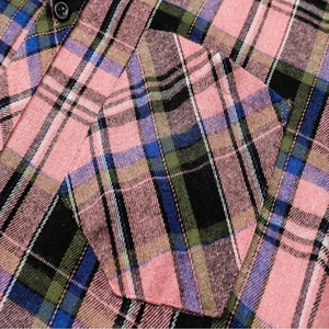 Chemise en flanelle 100% coton pour homme, respirante, à motifs, de haute qualité, impression de logo personnalisée, manches longues - Product Image 5