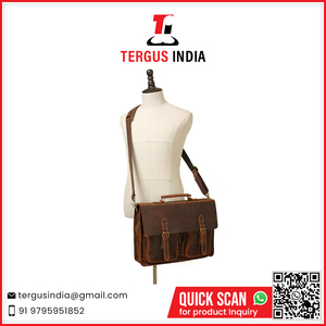 Sac à ordinateur portable en cuir de haute qualité, mallette pour le travail quotidien et les voyages, fabriqué en Inde - Product Image 2