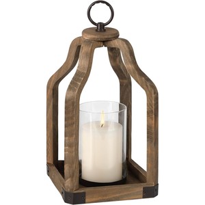 Pine Wood Weathered Cream <b>Candle</b> Holders Cottage Chic Wholesale | Aqdus Saleem - Product Image 5