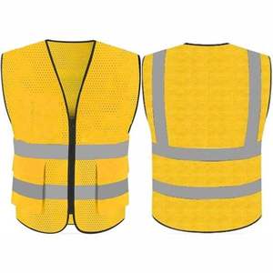 Gilet de sécurité moderne de haute qualité, personnalisable, multi-poches, pour adultes unisexes, design de poche 5 dimensions, vêtements de travail - Product Image 1