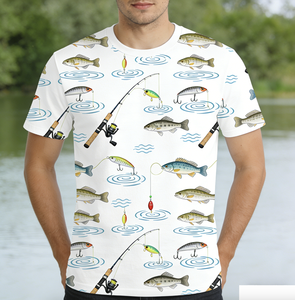 T-shirt en coton respirant à manches courtes et col rond pour homme, coupe ajustée, couleur unie, en jersey tricoté décontracté - Product Image 4