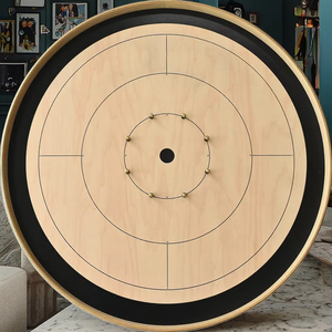 Planche de Crokinole carrée en bois artisanale, design de table écologique |   Décoration moderne pour la maison, idéale pour les fêtes de pendaison de crémaillère et les mariages | - Product Image 4