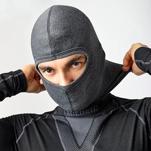 Pasamontañas Gris, Cubre Rostro Completo, Transpirable, Impermeable, Máscara Deportiva para Exteriores para Adultos, 56-58CM - Product Image 3
