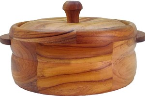 Olla de cocción lenta de madera de primera calidad, redonda, para calentar alimentos en la mesa, para accesorios de cocina, al mejor precio de TIMELESS - Product Image 3